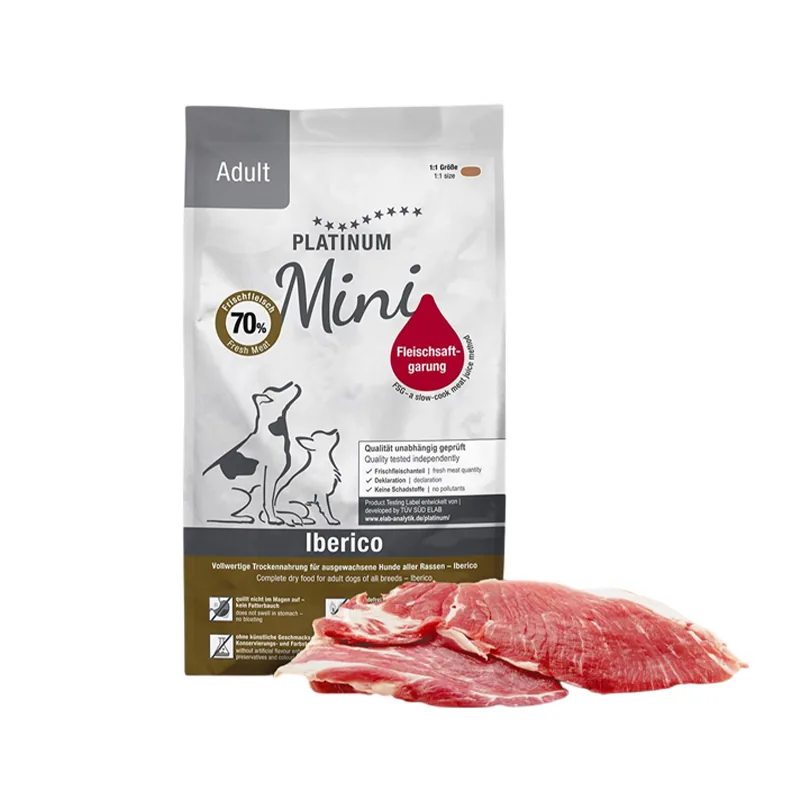 Hrana Uscata pentru Caini Platinum Mini Adult Iberico si Greens 900g