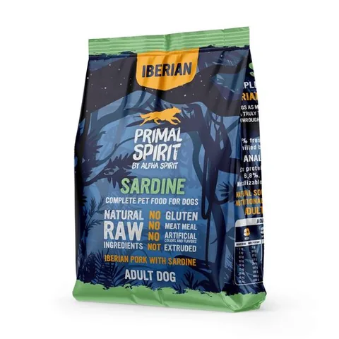 Hrana Uscata pentru Caini Primal Spirit Sardine si Porc Iberic 1kg