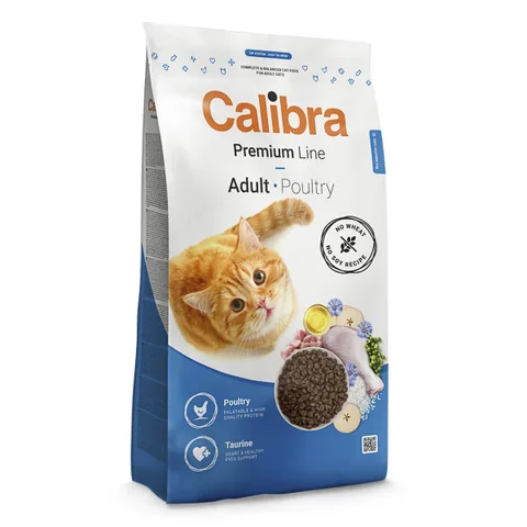 Hrana Uscata pentru Pisici Calibra Cat Premium Line Adult Poultry 2kg