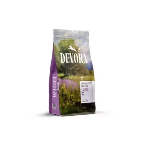 Hrana Semiumeda Caini Devora Large Kibble Fresh Lamb & Rice 1.5kg