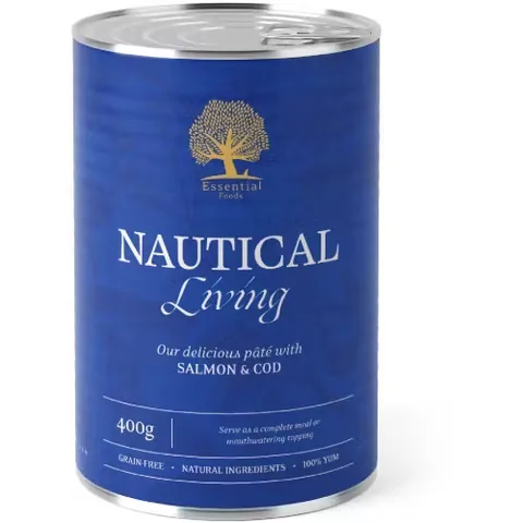 Hrana Umeda Caini Essential Foods Essential Pate Nautical Living Somon si Cod 400g