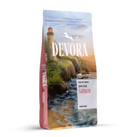 Hrana Uscata Caini Devora Adult All Sizes Grain Free Monoprotein Somon 12kg