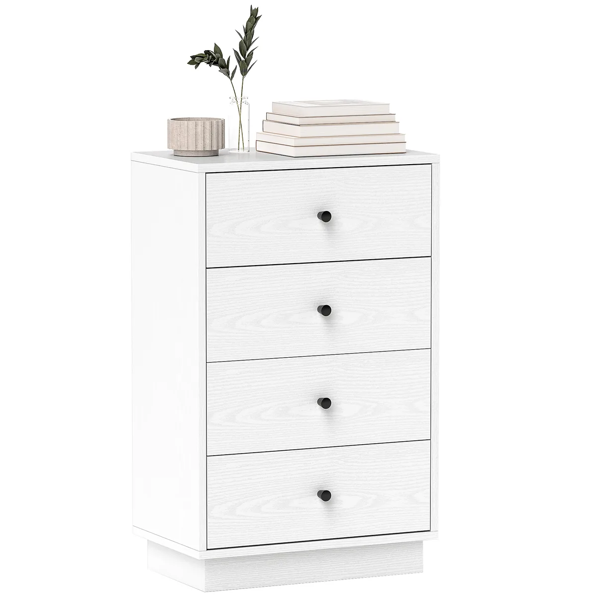 Comoda HOMCOM 4 Sertare Alb 47x29x75cm