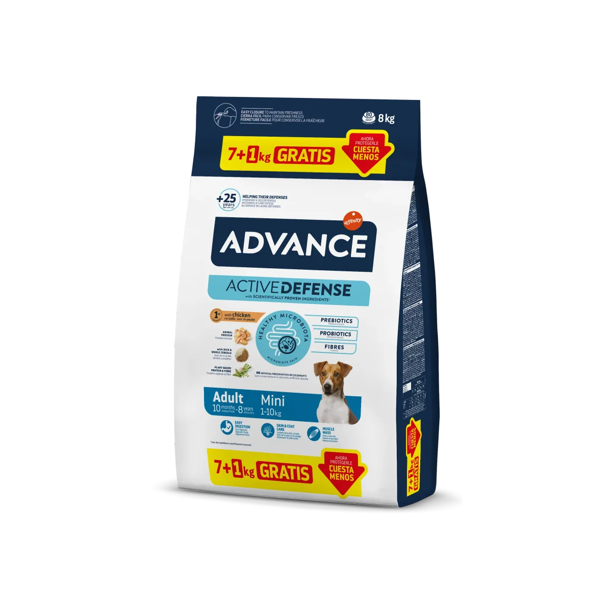 Hrana Uscata pentru Caini Advance Mini Adult 7+1kg