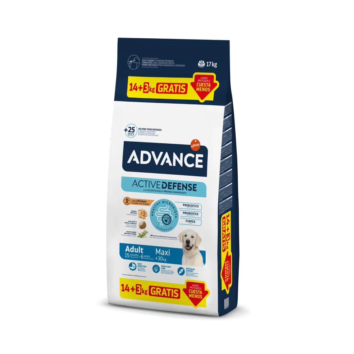 Advance Maxi Adult Caini 14+3 kg