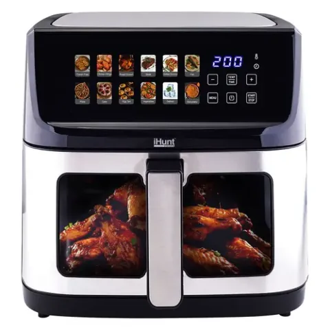 iHunt BRO Air Fryer Ultra 11L Argintiu/Gri