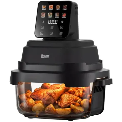 iHunt PureGlass Crisp 8 in 1 4L + 1.5L 1500W Negru