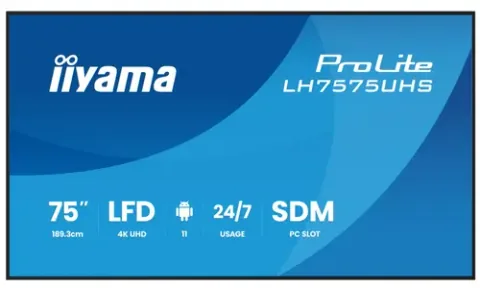 Iiyama LH7575UHS 75inch Negru