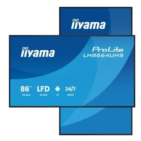Iiyama LH8664UHS-B3AG 85.6inch Negru