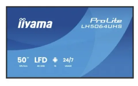 iiyama ProLite 50inch IPS Ultra HD Boxe Negru