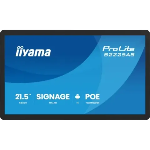 Iiyama S2225AS-B1P 21.5inch USB-C Boxe Negru