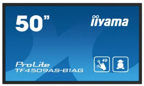 Iiyama TF5039AS-B1AG 49.5 Inch Touchscreen Negru