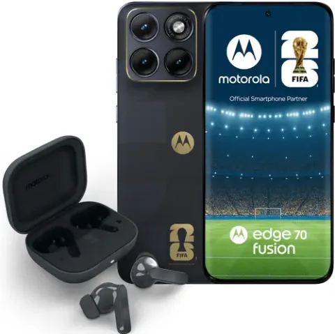 Motorola Edge 70 Fusion 256GB 8GB RAM Negru/Albastru FIFA Ed. + Moto Buds Bass