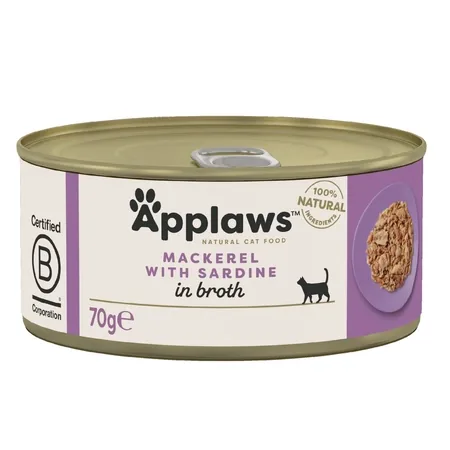 Hrana Umeda pentru Pisici Applaws Senior File Sardine 70g