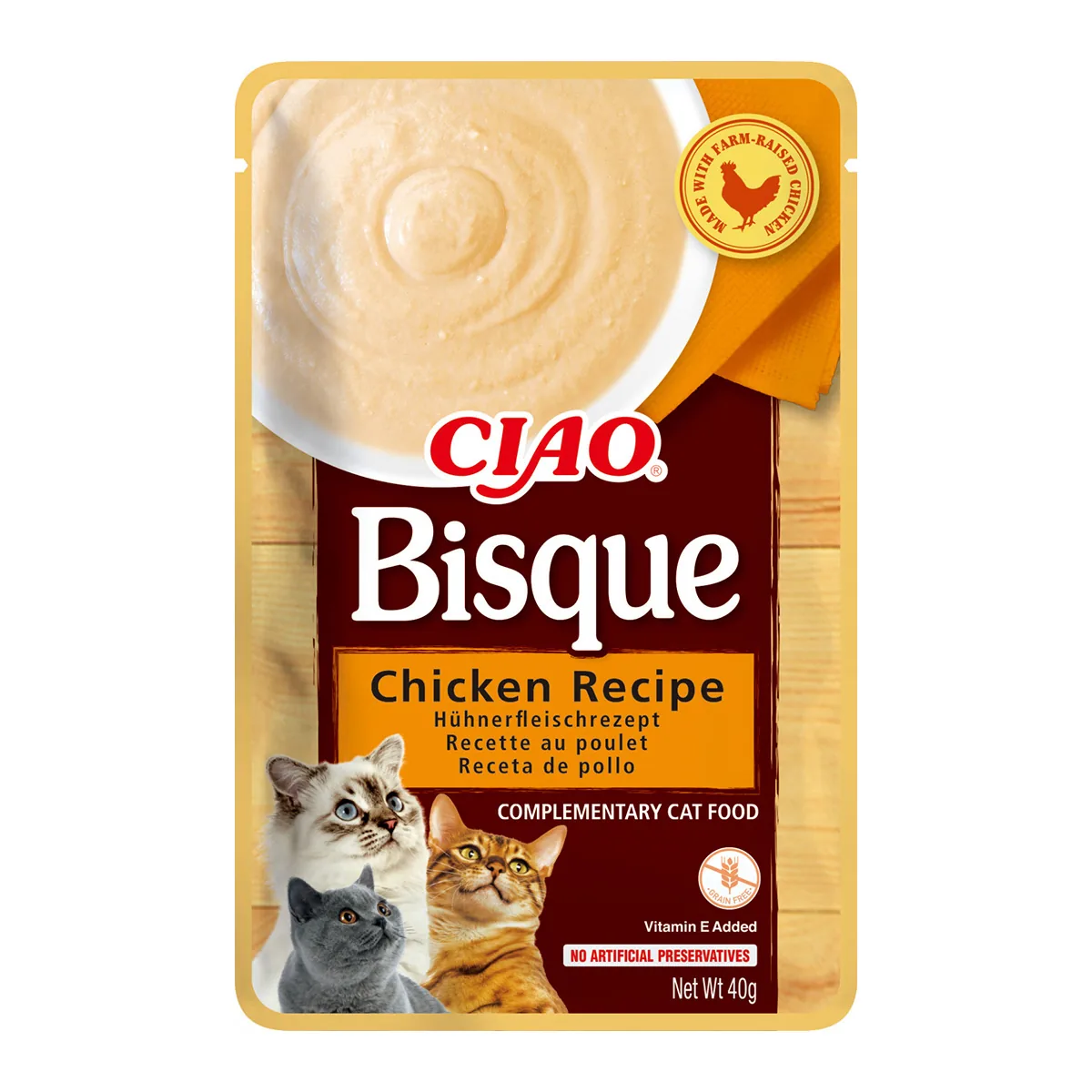 Inaba Ciao Churu Bisque cu Pui