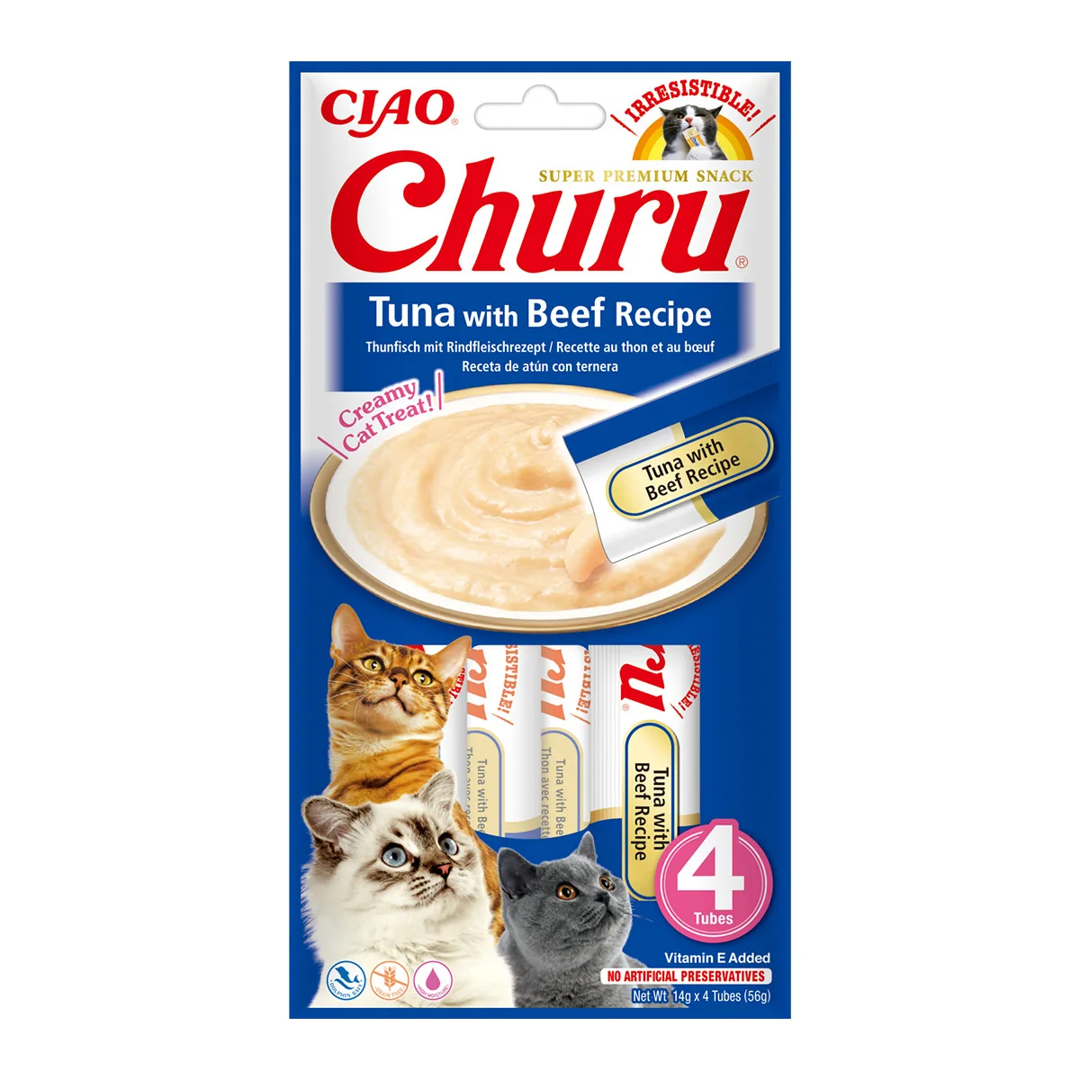 Inaba Ciao Churu Recompensa Cremoasa Ton si Vita 4x14g