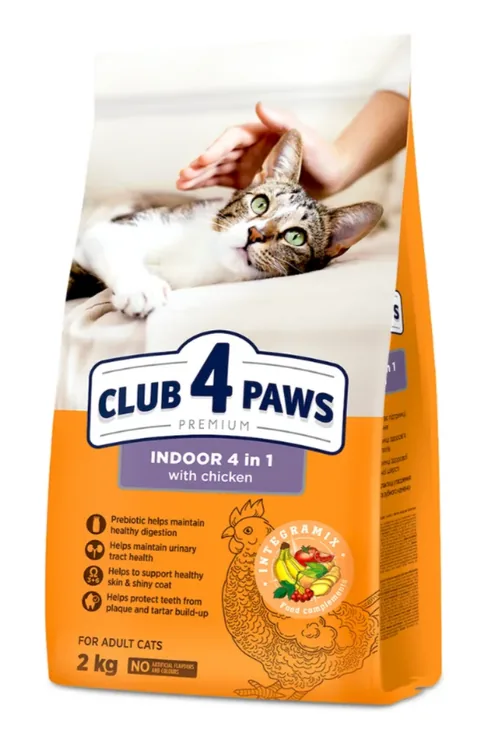 Hrana Uscata Pentru Pisici Club 4 Paws Pisica Adult Indoor 2kg