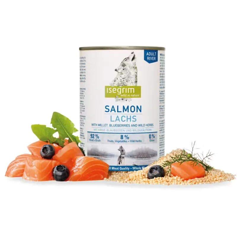 Hrana Umeda pentru Caini Isegrim Adult Salmon 400g