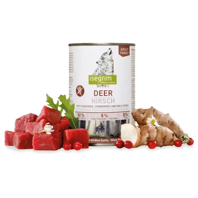 Hrana Umeda pentru Caini Isegrim Dog Adult Deer 400g
