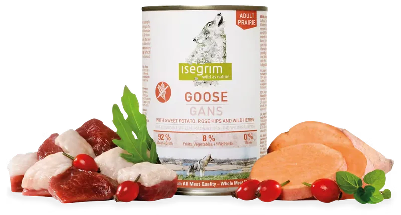 Hrana Umeda pentru Caini Isegrim Dog Adult Goose 800g