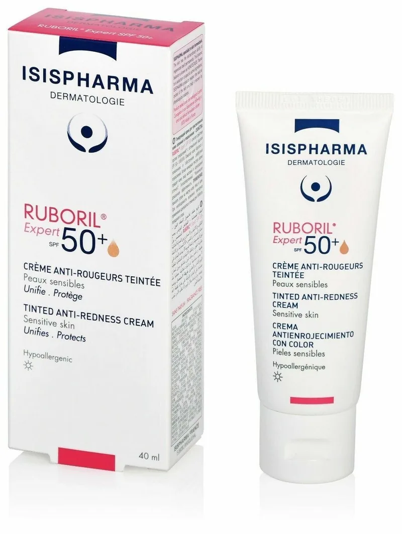 Crema Colorata IsisPharma Ruboril Expert 50+ Protectie Anti-Roseata 40ml