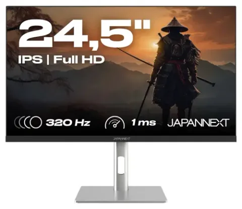 JAPANNEXT JN-IPS245G320F-HSP Negru/Argintiu