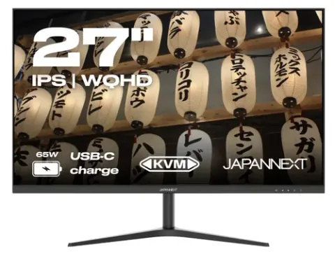 JAPANNEXT JN-IPS27WQHDR-C65W Negru