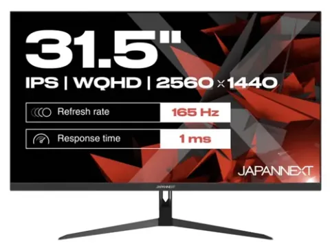 JAPANNEXT JN-IPS315WQHD165F Negru