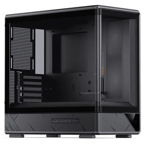 Jonsbo D200 Midi Tower mATX Tempered Glass Mini Temp Display Negru