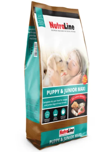 Hrana Uscata Nutraline Dog Puppy & Junior Maxi 12.5kg