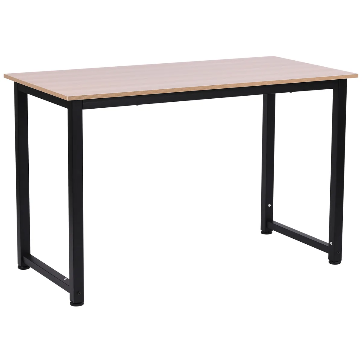 Birou Homcom MDF Rovere Picioare Metal Negru
