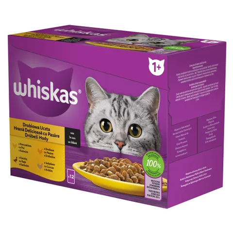 Plicuri Hrana Umeda Whiskas Selectii Pui Rata Pasare Curcan 12x85g
