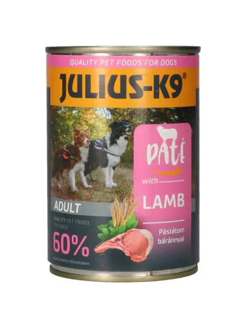 Pate pentru Caini Julius K9 cu Miel 400g