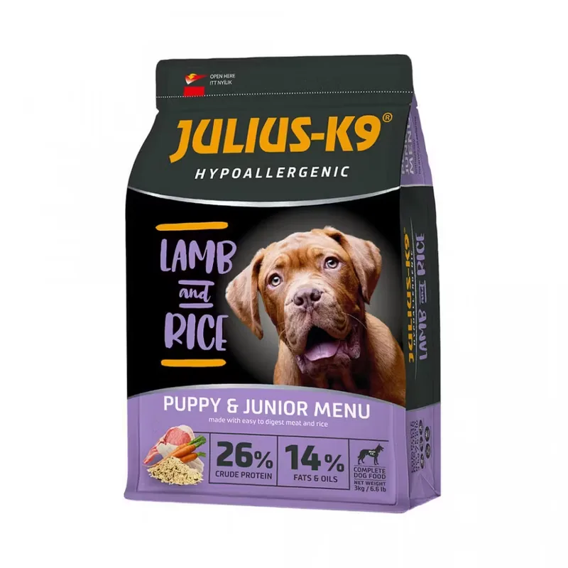 Hrana Uscata pentru Caini Julius K9 Puppy Miel & Orez Hipoalergenica 12kg