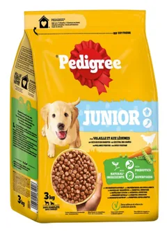 Hrana Uscata pentru Caine Pedigree Junior Pasare si Legume 3kg