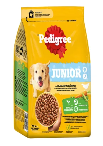Pedigree Junior Pasare Si Legume 12kg