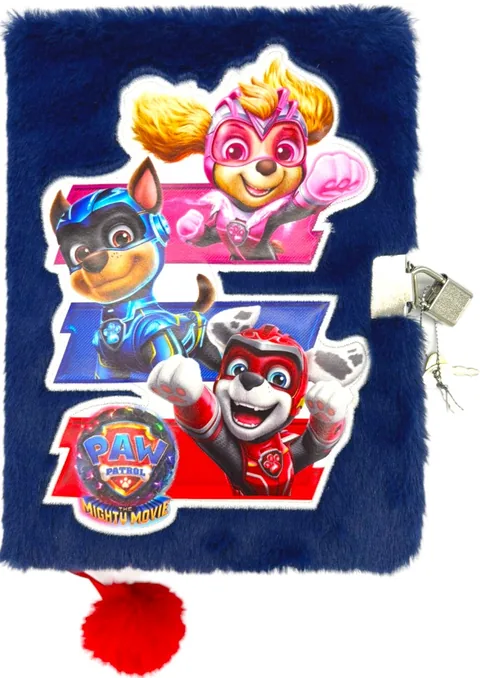 Jurnal de Pluș cu Lacăt St. Majewski Paw Patrol Albastru