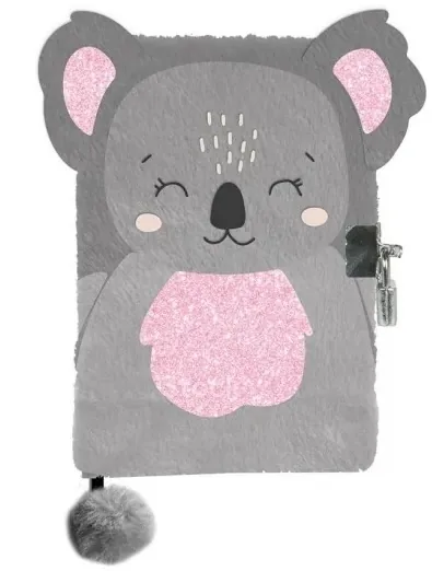 Jurnal de Pluș Paso Koala A5 96 File cu Lacăt