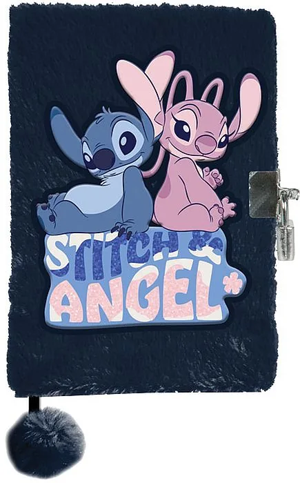 Jurnal de Pluș Paso Stitch Angel Negru