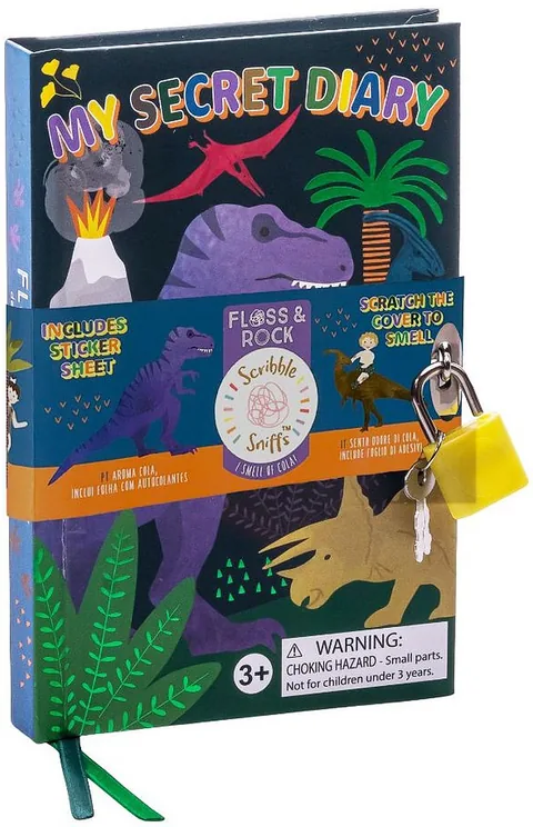 Jurnal Secret cu Lacăt Floss and Rock Dino Aromat