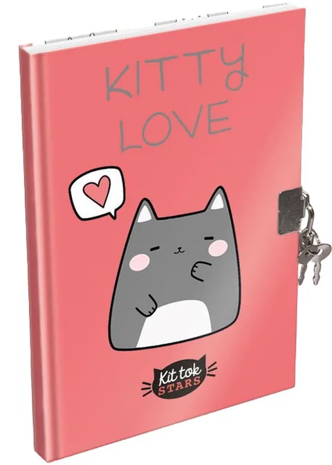 Jurnal Secret cu Lacăt Lizzy Card Kittok Catto A5