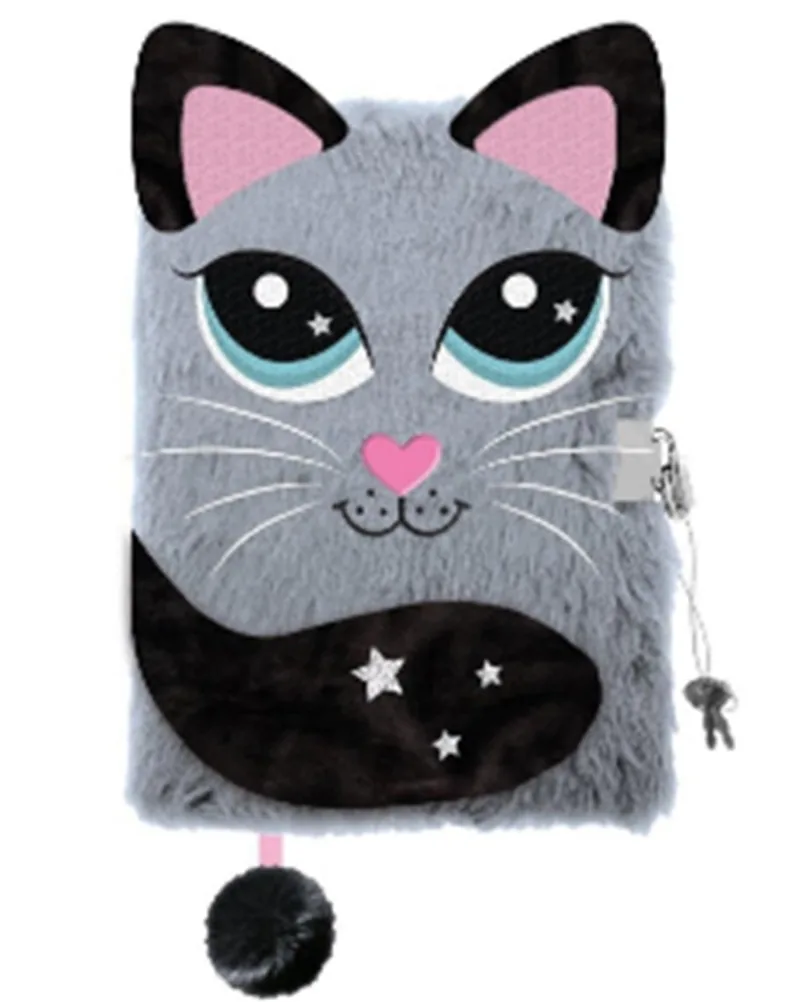 Jurnal Secret de Pluș St. Majewski My Little Friend Grey Cat