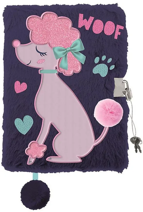Jurnal Secret de Plus St. Majewski My Little Friend Lady Poodle cu Lacat