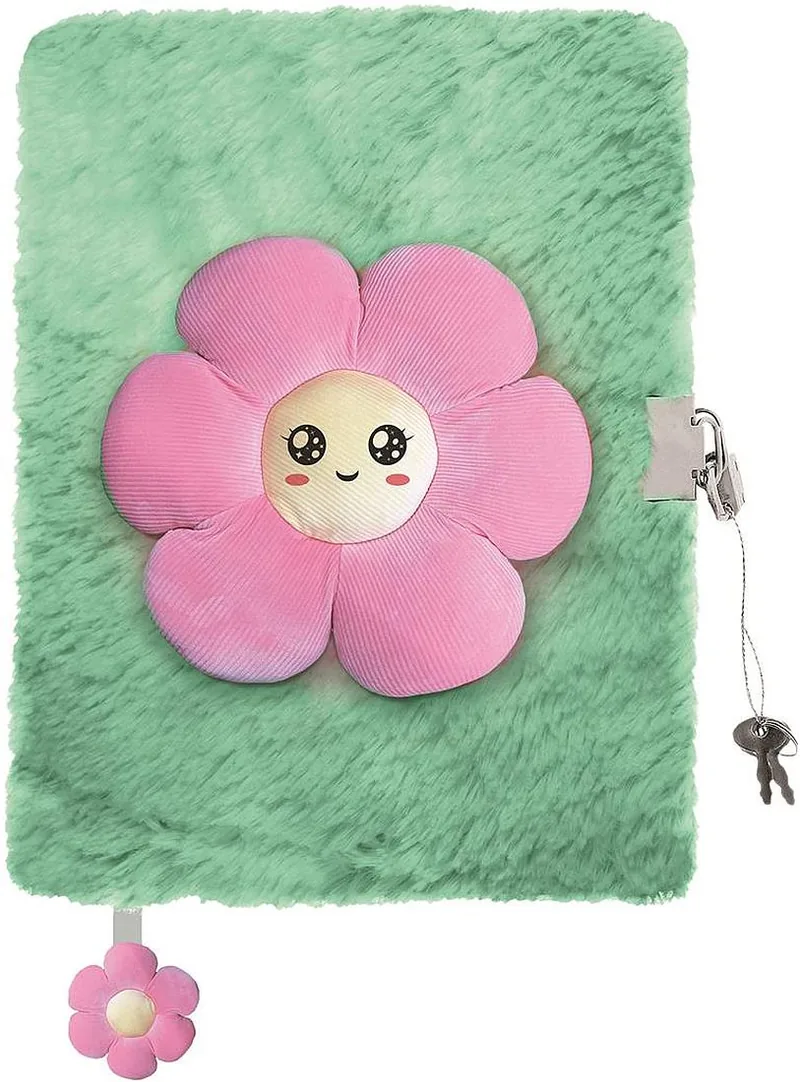 Jurnal Secret de Pluș St. Majewski My Little Friend Pink Flower