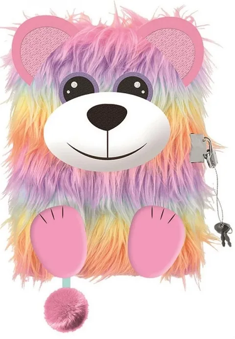 Jurnal Secret de Pluș St Majewski My Little Friend Rainbow Bear
