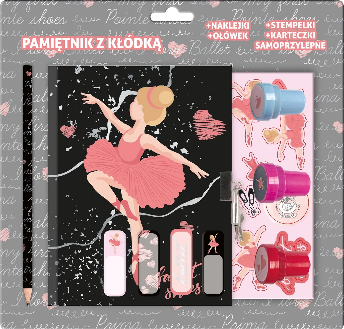 Jurnal Secret Derform Ballerina 11 cu Ștampile și Accesorii