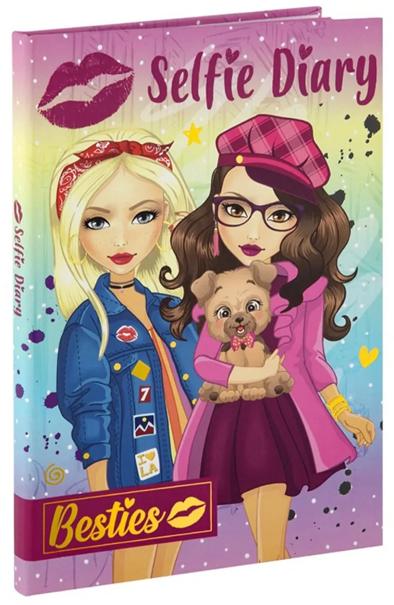 Jurnal Secret Moxy Besties 50 Pagini 21x15cm cu Stilou Magic