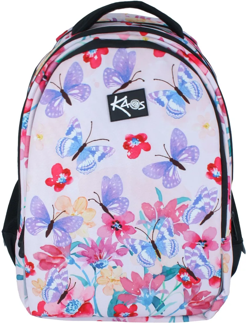 Kaos 2 în 1 Spring Garden Ghiozdan Școlar 4 Compartimente