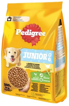 Hrana Uscata pentru Caini Juniori Pedigree Junior Pasare si Legume 500g