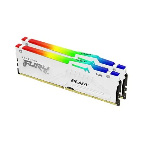 Kingston FURY Beast 32GB (2x16GB) DDR5 5200MHz CL40 Alb RGB
